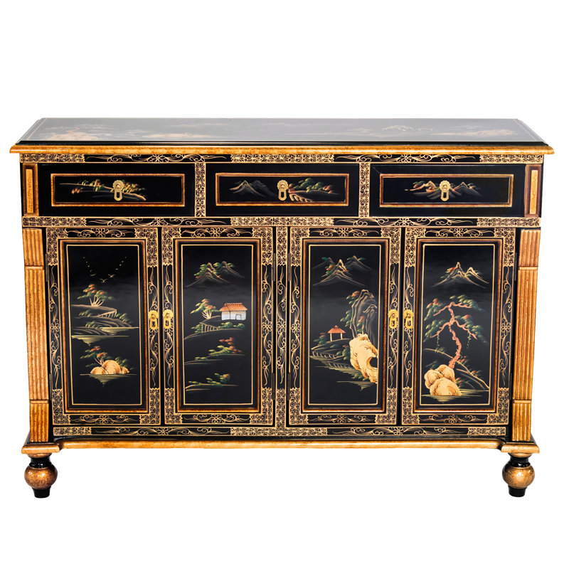 Black Lacquer Sideboard - Landscape