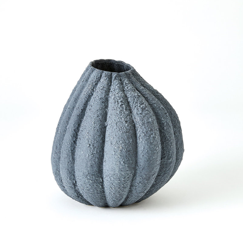 Handmade Earthenware Table Vase, 11.25" H x 9.5" W x 9.5" D