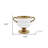 7" White And Gold Ceramic Amphora Urn