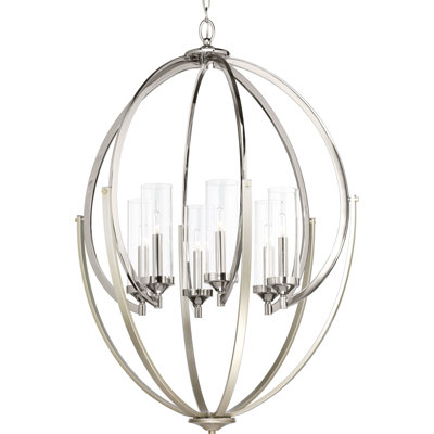 Zaleski 6 - Light Dimmable Globe Chandelier