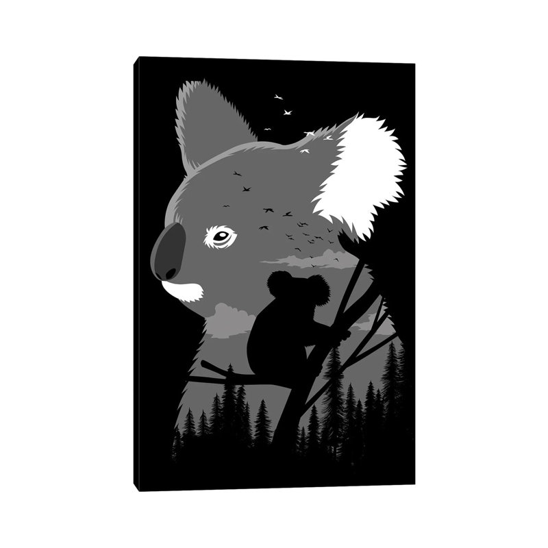 Koala Australia by Alberto Perez - Wrapped Canvas Print, 66.04cm H x 45.72cm W x 1.905cm W