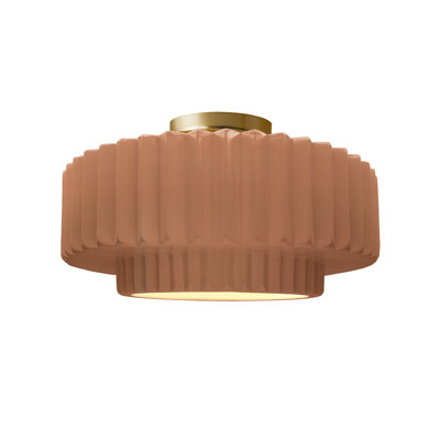 Plafonnier semi-encastré en céramique Radiance