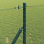 Vidaxl Fence With Posts PVC-Coated Steel-116798006-116798007