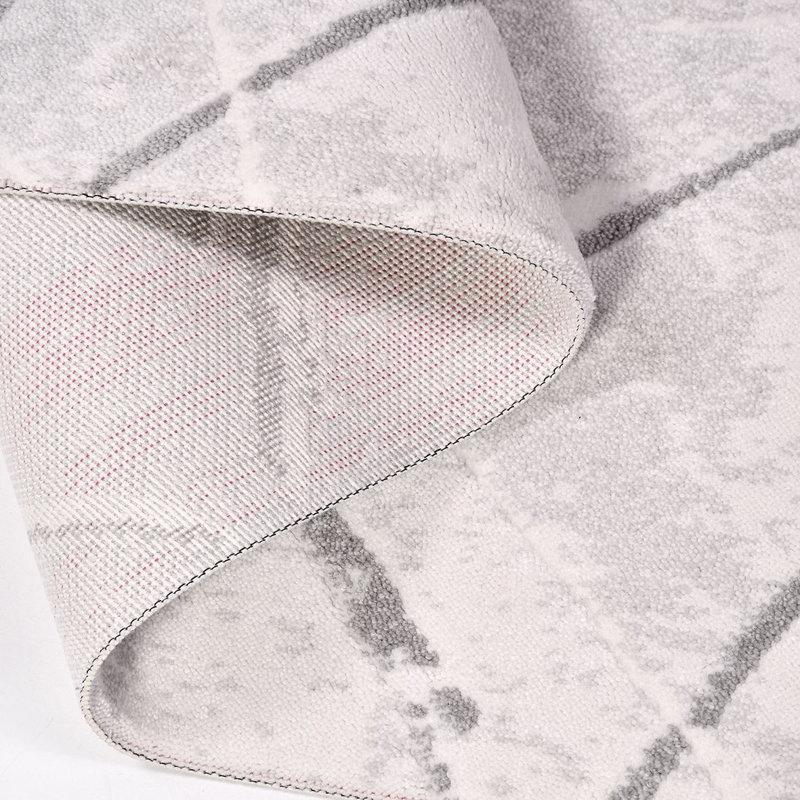 Modern/Abstract Beige Machine Washable Non-Slip Area Rug, Rectangle 2'8" x 5'