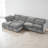 6 - Piece Modular Upholstered Sectional Sofa Bed-327342300