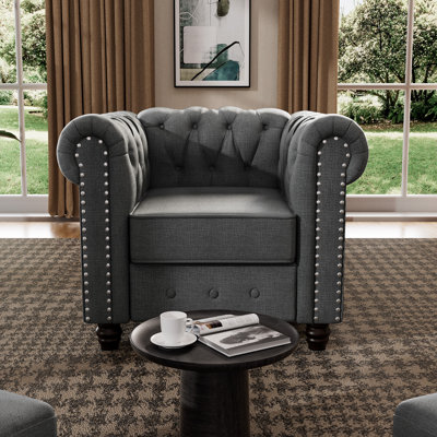 Eisner Upholstered Chesterfield Chair