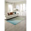 Tapis bleu turquoise en laine tissé à la main Wilfrido-1301290251