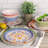 12 Piece Bamboo Fiber Dinnerware Set in Multi-Color