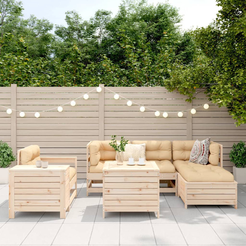 62cm Wide Patio Sofa with Cushions