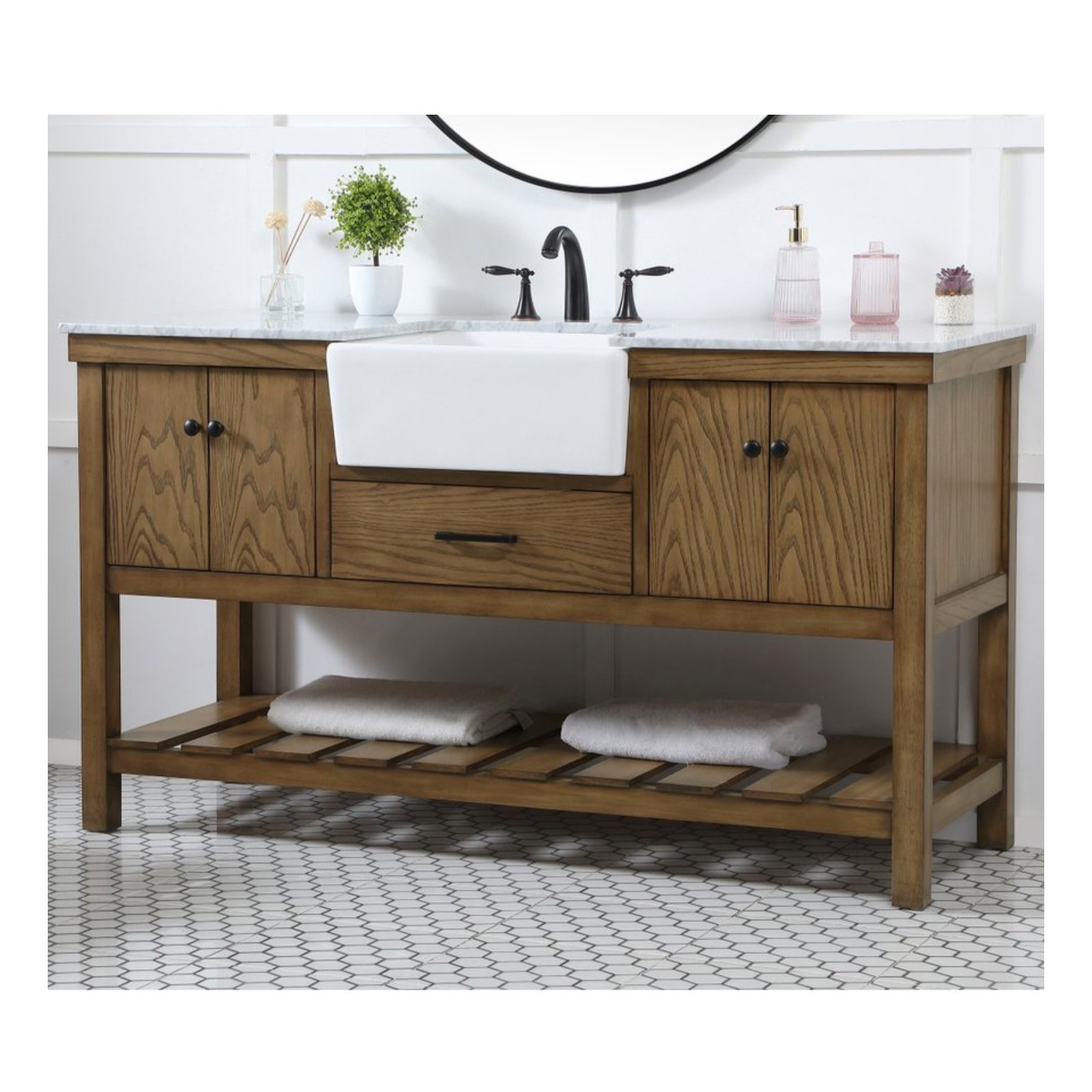 Pelaghia 60'' Single Bathroom Vanity, Driftwood