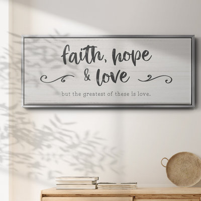 Greatest is Love- Framed Canvas