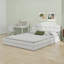 Lit plateforme en tissu d'ameublement-81299738