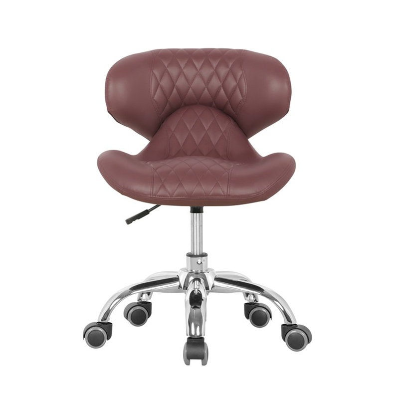 Tabouret industriel à hauteur ajustable Zedek, Rouge