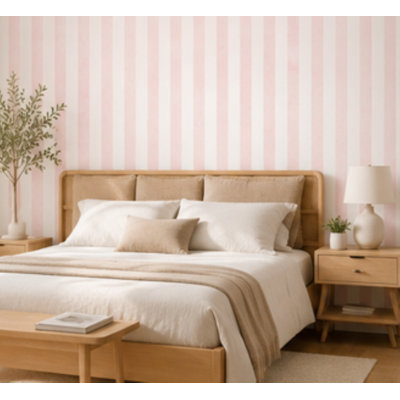  Rouleau de papier peint rayé L 33 pi x l 20,5 po
