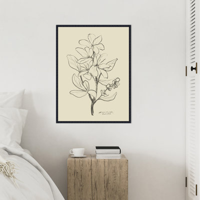 "Floral 1" par Dan Hobjour, reproduction d'art sur toile encadrée