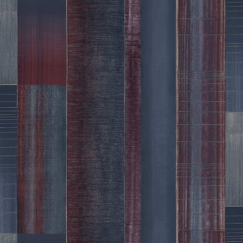 Vertical 10m x 53cm Roll, Navy/Purple