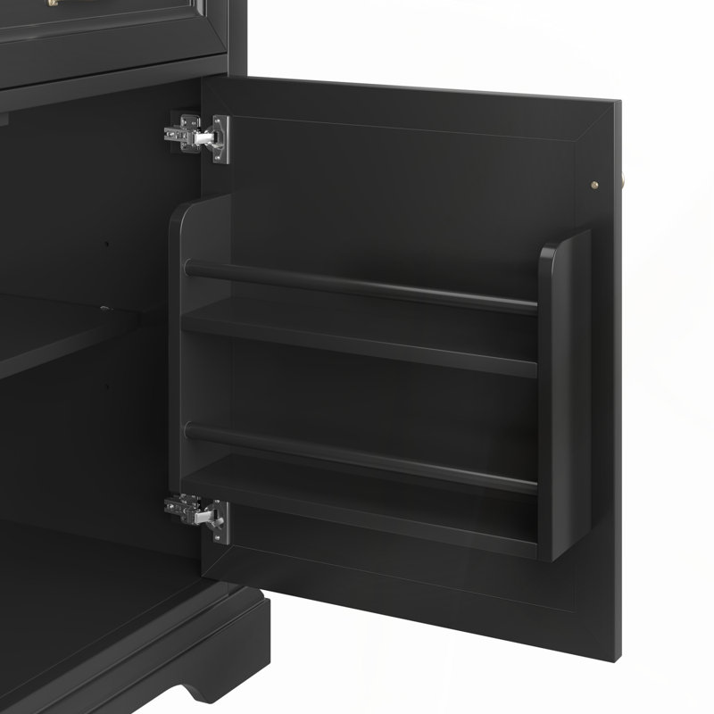 Meuble-lavabo mural flottant avec dessus en pierre frittée, lavabo en céramique et portes doubles en sergé, solution de rangement durable et élégante