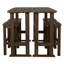 Arbnora Rectangular 4 - Person 54" Long Bar Height Dining Set-937322729