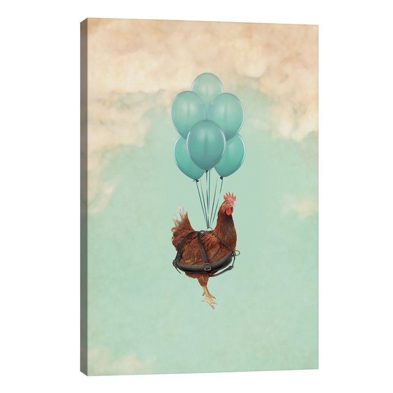 Chickens Can't Fly I by Vin Zzep - Wrapped Canvas Print, 66.04 cm H x 45.72 cm W x 3.175 cm D