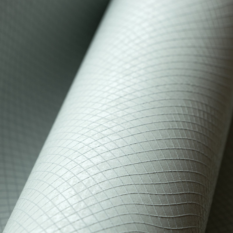 Slow Living 3D Embossed Metallic Geometric Wallpaper Roll, Frost Mint