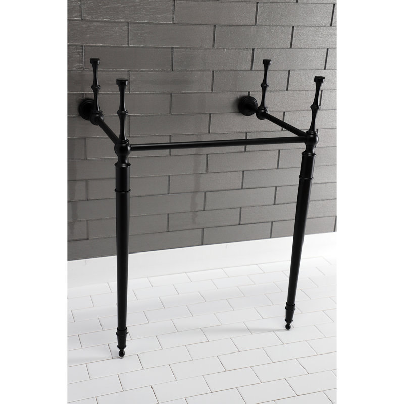 Kingston Brass Edwardian Brass Console Sink Legs, Matte Black