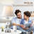25" Modern Glass Table Lamp with USB A+C Ports, Touch Control for Bedroom,Living Room(Set of 2)