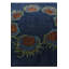 Tapis carré bleu marine Jaycee