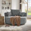 Chaise pivotante ronde avec coussins amovibles-465924833
