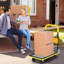 88cm H x 73cm W x 49cm D 150kg Folding Push Cart Hand Truck Dolly-178714422