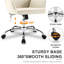 Chaise de travail pivotante en similicuir Caylin-1664664498
