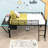 Janelyn Kids Loft Bed with Drawers-126232418