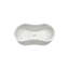 Lavabo vasque de luxe en marbre blanc pour salle de bain, hauteur de 7,1 pouces, conception ondulée, lavabo de salle de bain facile à entretenir, profondeur de 23,6 po