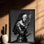 Reproduction d'art encadré noir rétro-113817788