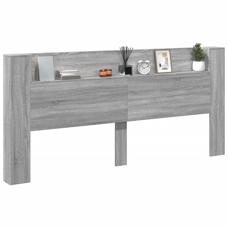 Chezkel Headboard, Grey Sonoma, Extra Large Double - 200 x 220 cm