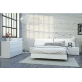 Ensemble de chambre avec lit plateforme 4 pièces Eka