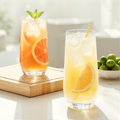 Ensemble de 16 verres à boire 18,26 oz 11,5 oz