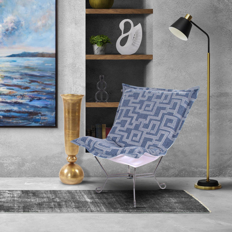 Chaise Syros Saugeries, Polypropylène bleu / oléfine