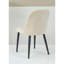 Chaises d'appoint modernes beige, structure en acier, idéale pour la cuisine