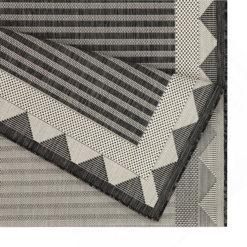 Anthracite 7 po X 7 pi 3 po Tapis intérieur / extérieur, Tapis de couloir 2 pi 7 po x 7 pi 3 po