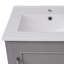 Petit meuble-lavabo moderne de 20 pouces avec lavabo en céramique - 20 * 15,5 * 33,3 pouces, rangement spacieux, 1 porte à fermeture en douceur