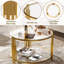 Table basse ronde moderne avec rangement inférieur-1836567502