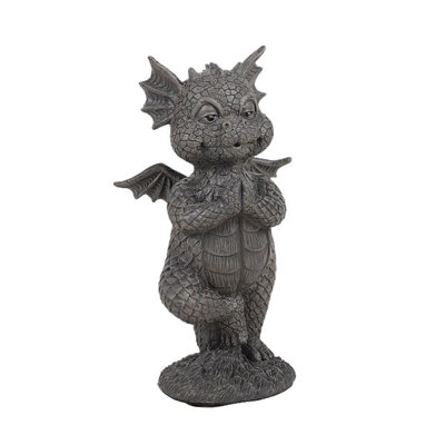 Petite pierre de jardin dragon yoga Seagroves