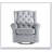 Zeger Gray Fabric Glider Chair with Swivel Solid base frame, comfortable, durable, beautiful,Elegant swing, free life