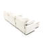 Velours côtelé beige, 5 avec support ergonomique, look cinéma maison, combinaison de design rétro et chic, confort