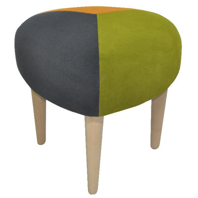 Solid + Manufactured Wood Accent Stool