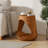 Wood-Like Texture MGO Hollow Side Table-2112297758