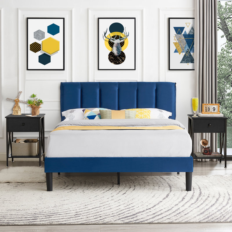 Rayman Steel Piece Bedroom Set, Black, Queen