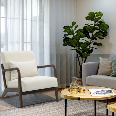 Velvet Upholstered Living Room Chair Arm Chair Reading Chair Accent Chair Bedroom Chair