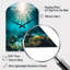 Horloge murale en métal Underwater Coral IV - Coastal Arch, Turquoise-104241162