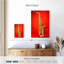 Saxophone sur fond rouge-108486037